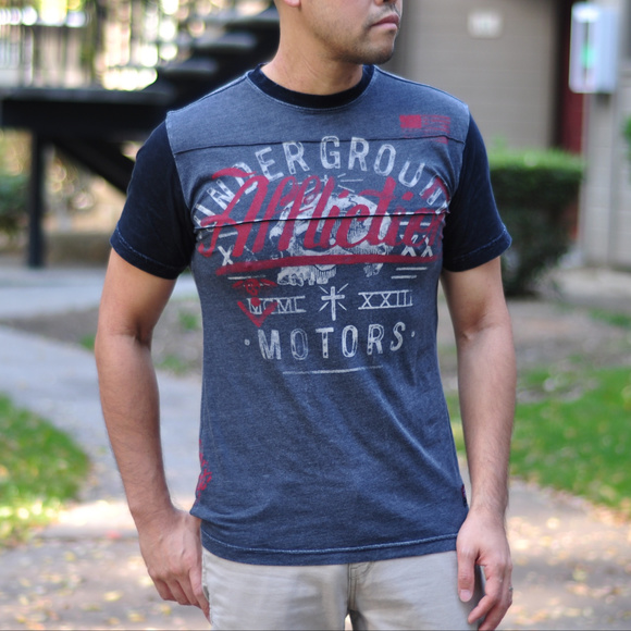 Affliction Other - Affliction Gray Graphic T-shirt Tee